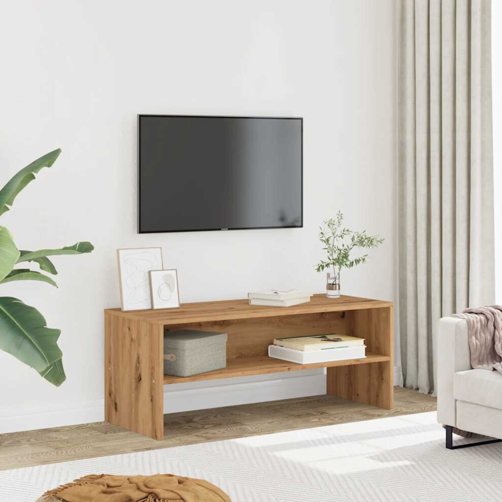 vidaXL TV Cabinet Artisan Oak 100x40x40 Cm Engineered Wood