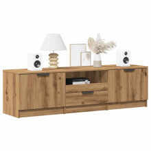 vidaXL TV Cabinet Artisan Oak 140x35x40 cm Engineered Wood TV stand