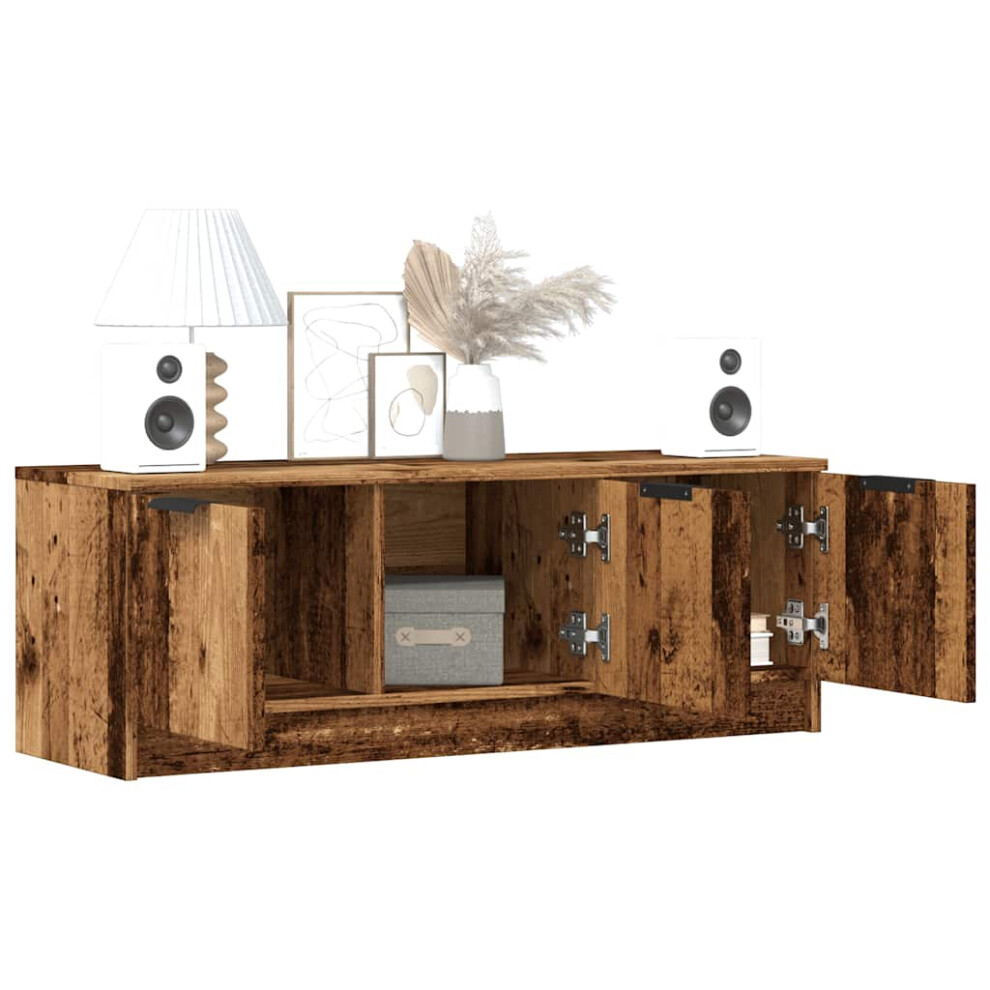 Vidaxl Tv Cabinet Old Wood 102X35x36.5 Cm Engineered Wood Tv Stand