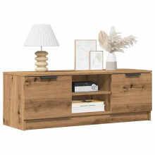 vidaXL Artisan Oak TV Cabinet 102x35x36.5 cm | Engineered Wood TV Stand with Ample Storage (856859)
