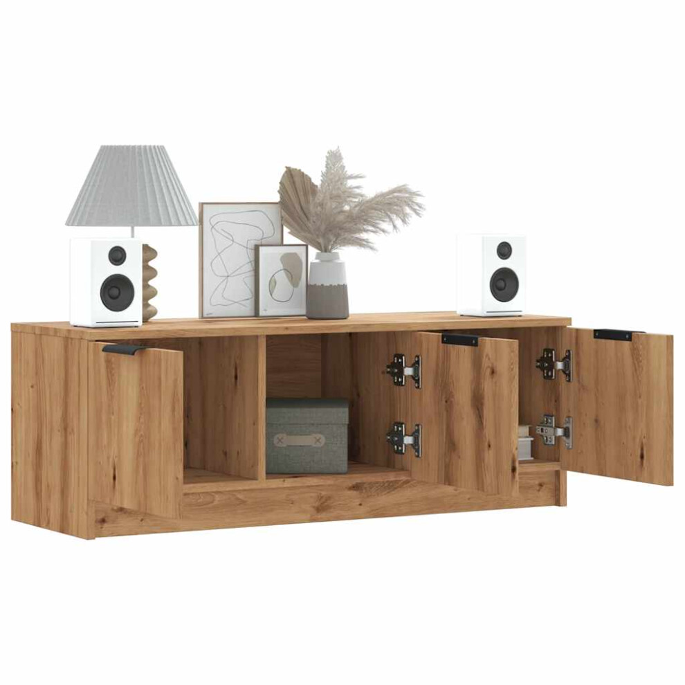 vidaXL TV Cabinet Artisan Oak 102x35x36.5 cm Engineered Wood