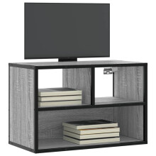 vidaXL TV Cabinet TV Stand Media TV Unit Grey Sonoma Engineered Wood and Metal