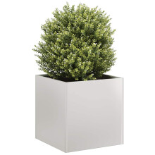 vidaXL Planter 40x40x40 cm Stainless Steel plant pot plant stand raise bed