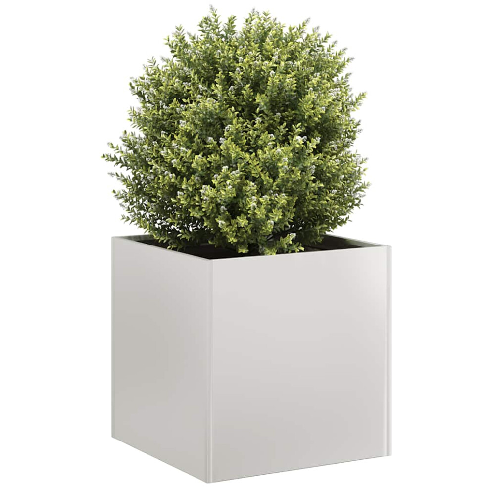 Vidaxl Planter 40X40x40 Cm Stainless Steel Plant Pot Plant Stand Raise Bed