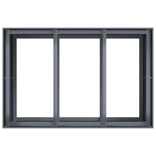 VidaXL vidaXL Pflanzgefäß Anthrazit 120x80x80 cm Stahl 1