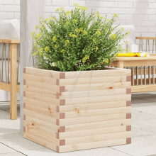 vidaXL Garden Planter Outdoor Flower Pot Patio Planter Pot Solid Wood Pine