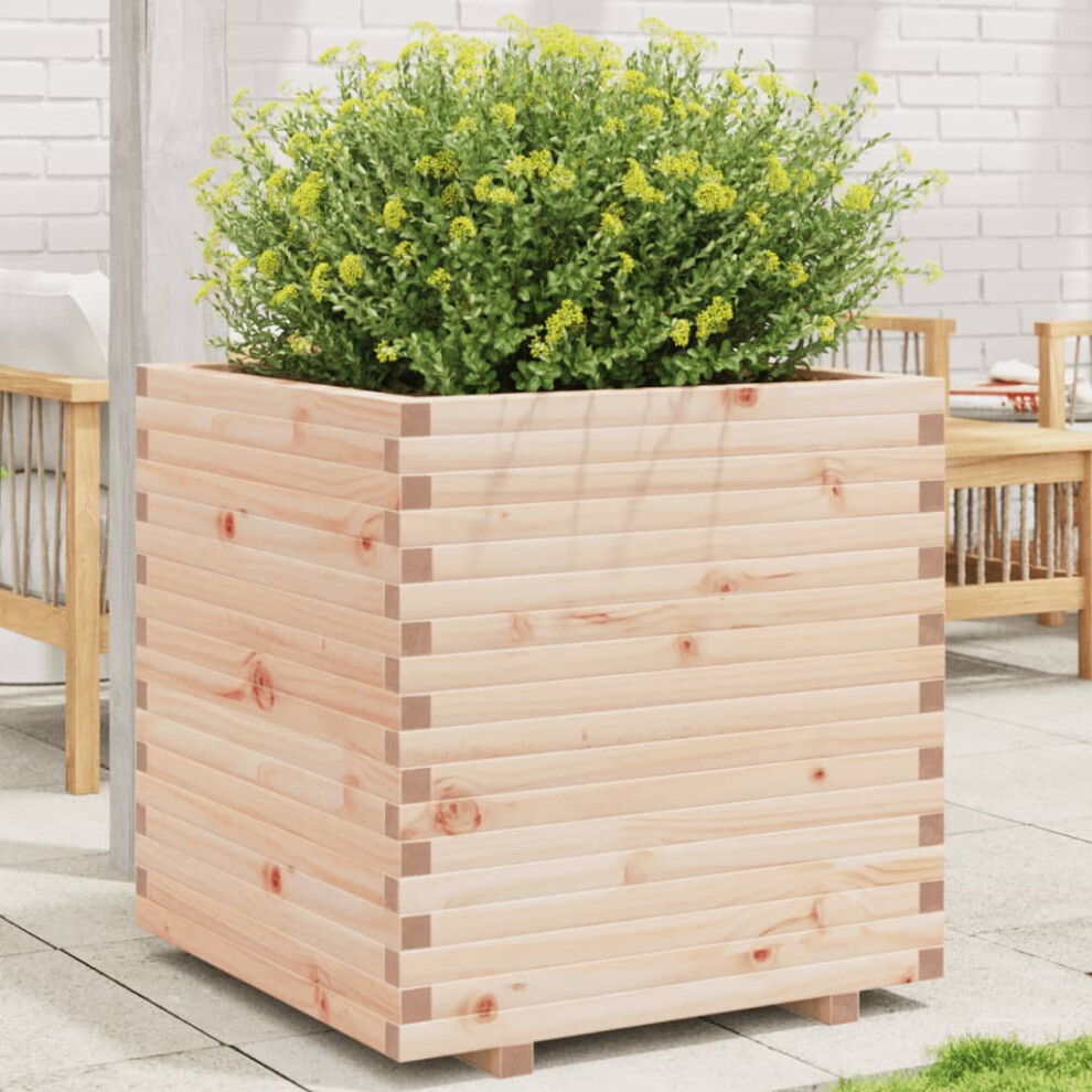 Vidaxl Garden Planter 70X70x72.5 Cm Solid Wood Pine