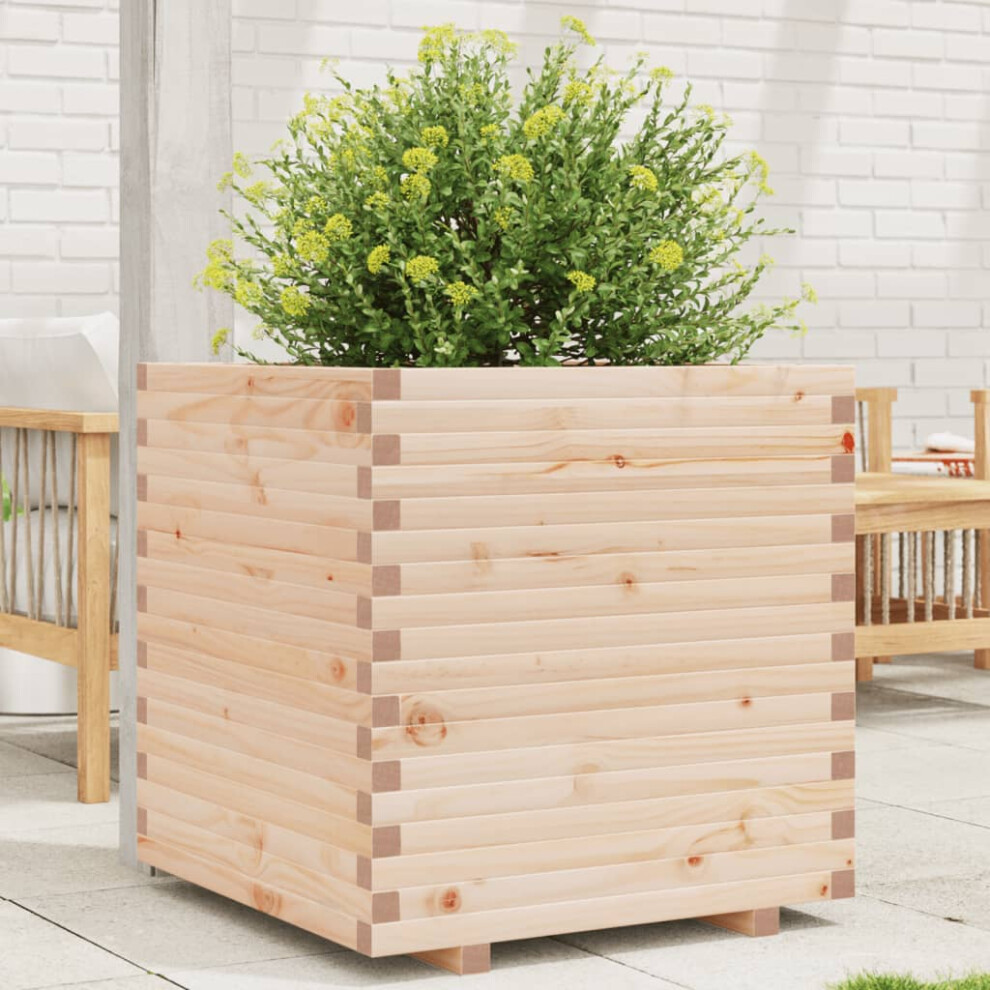 Vidaxl Garden Planter 70X70x72 Cm Solid Wood Pine