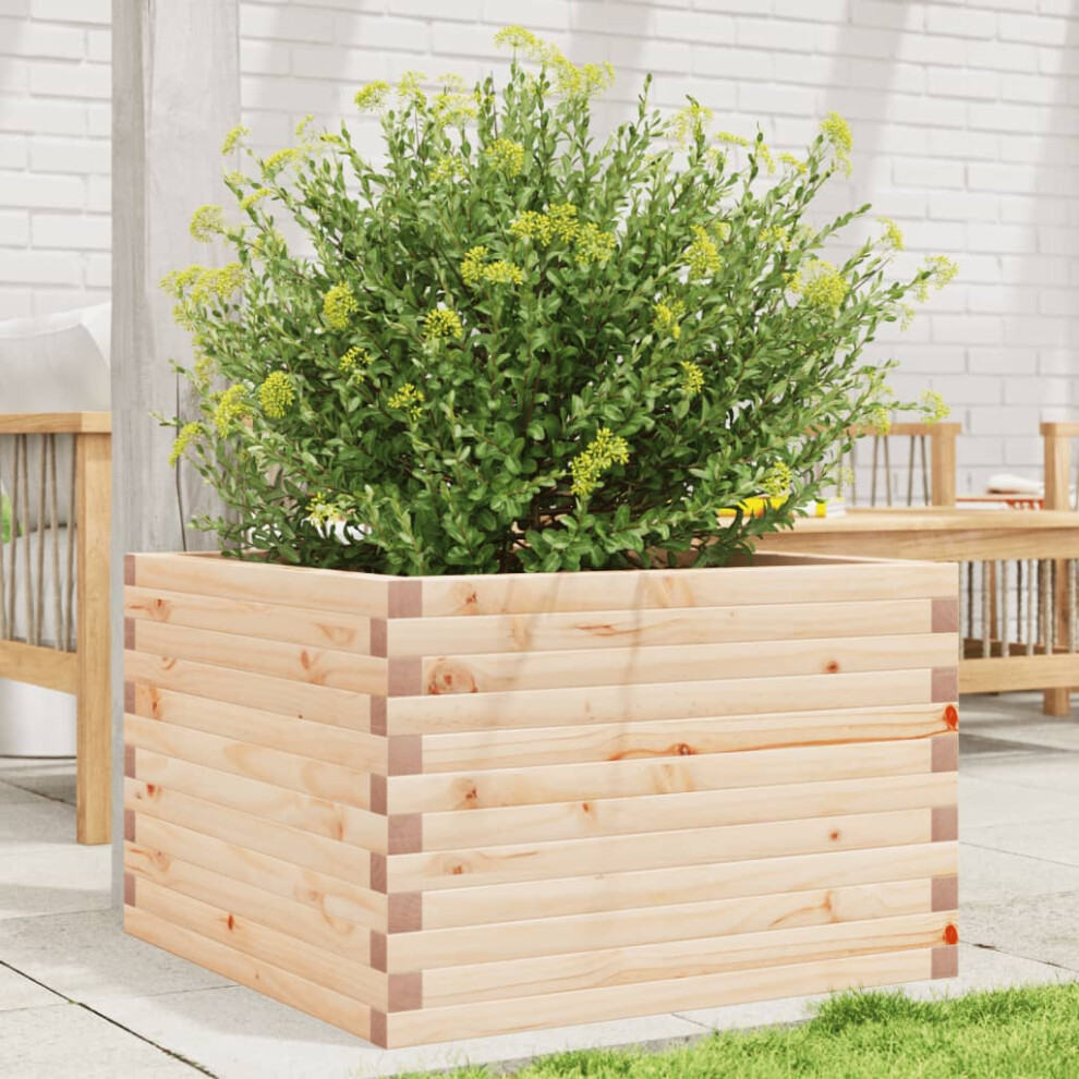 Vidaxl Garden Planter 70X70x45.5 Cm Solid Wood Pine