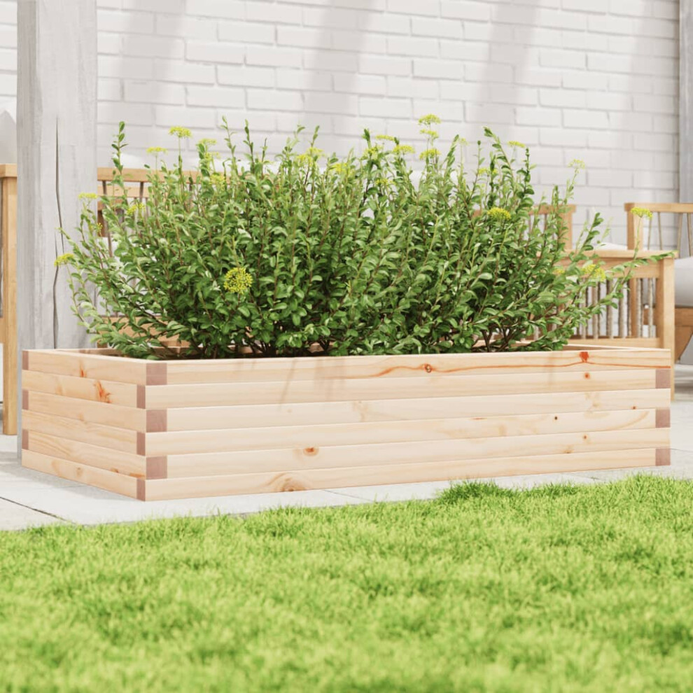 Vidaxl Garden Planter 110X60x23 Cm Solid Wood Pine