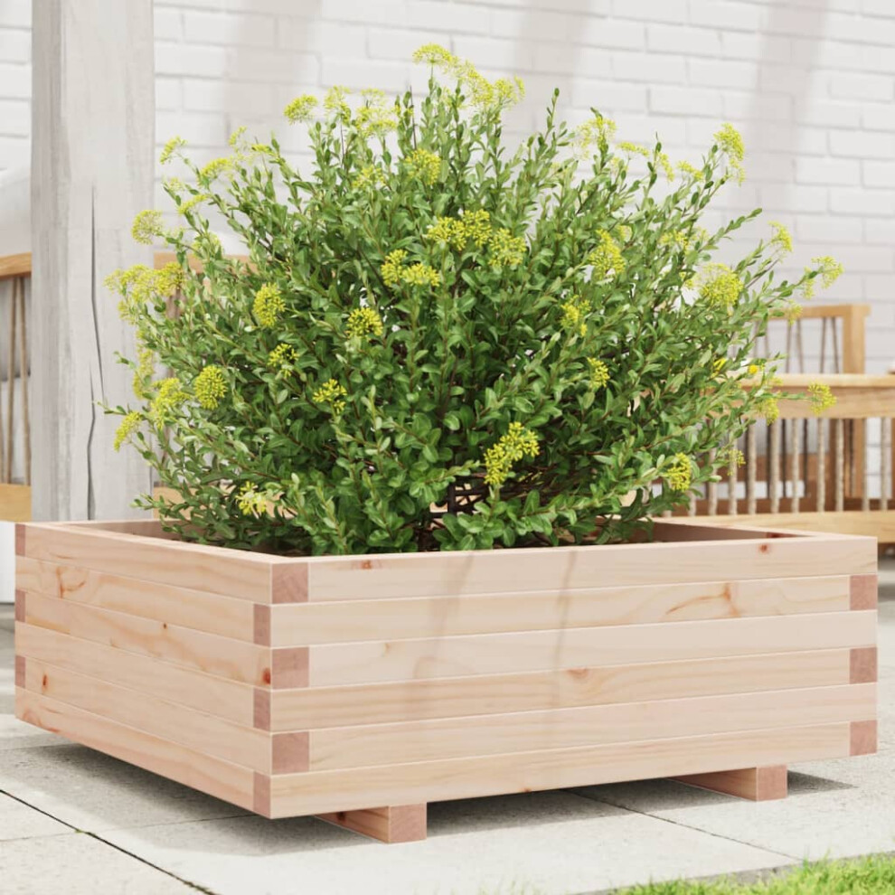 vidaXL Garden Planter 70x70x26.5 cm Solid Wood Pine-image-OPC-PFV7GJJ-NEW