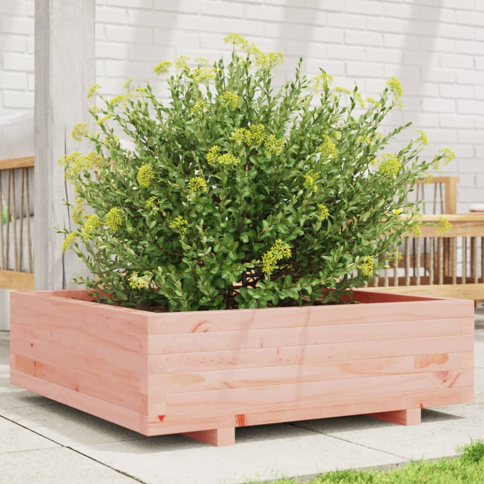 vidaXL Garden Planter 80x80x26.5 cm Solid Wood Douglas