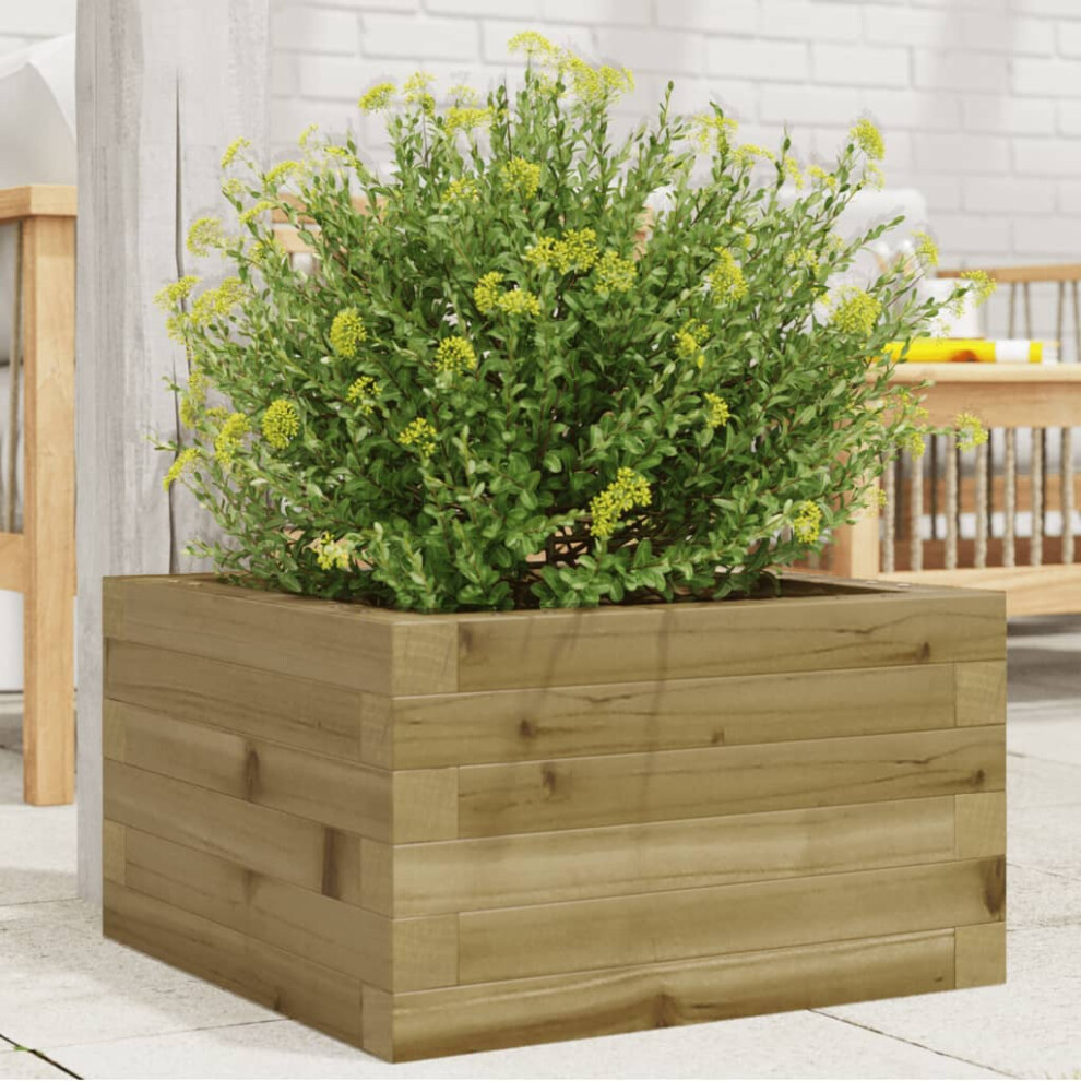 Vidaxl Garden Planter Outdoor Flower Pot Planter Pot Impregnated Wood Pine