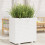 VidaXL vidaXL Garden Planter White 70x40x72 cm Solid Wood Pine 1