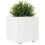 VidaXL vidaXL Garden Planter White 70x70x72 cm Solid Wood Pine 4