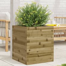 vidaXL Garden Planter Outdoor Flower Pot Planter Pot Impregnated Wood Pine