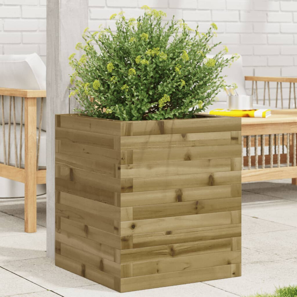 vidaXL Garden Planter 40x40x46 Cm Impregnated Wood Pine