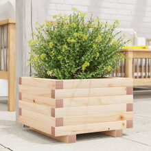 vidaXL Garden Planter Outdoor Flower Pot Patio Planter Pot Solid Wood Pine