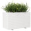 VidaXL vidaXL Garden Planter White 110x60x72 cm Solid Wood Pine 4