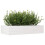 VidaXL vidaXL Garden Planter White 110x60x23 cm Solid Wood Pine 4
