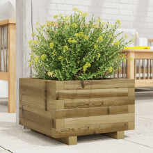 vidaXL Garden Planter Outdoor Flower Pot Planter Pot Impregnated Wood Pine