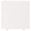 VidaXL vidaXL Garden Planter White 70x70x72.5 cm Solid Wood Pine 5