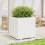 VidaXL vidaXL Garden Planter White 70x70x72.5 cm Solid Wood Pine 3