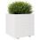 VidaXL vidaXL Garden Planter White 70x70x72.5 cm Solid Wood Pine 4