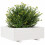 VidaXL vidaXL Garden Planter White 70x70x26.5 cm Solid Wood Pine 4