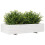 VidaXL vidaXL Garden Planter White 110x60x26.5 cm Solid Wood Pine 4