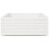 VidaXL vidaXL Garden Planter White 110x60x26.5 cm Solid Wood Pine 6