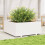 VidaXL vidaXL Garden Planter White 110x110x49.5 cm Solid Wood Pine 3