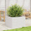 VidaXL vidaXL Garden Planter White 70x70x45.5 cm Solid Wood Pine 3