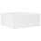 VidaXL vidaXL Garden Planter White 110x110x46 cm Solid Wood Pine 2