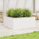 VidaXL vidaXL Garden Planter White 110x110x46 cm Solid Wood Pine 3