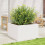 VidaXL vidaXL Garden Planter White 80x80x45.5 cm Solid Wood Pine 3