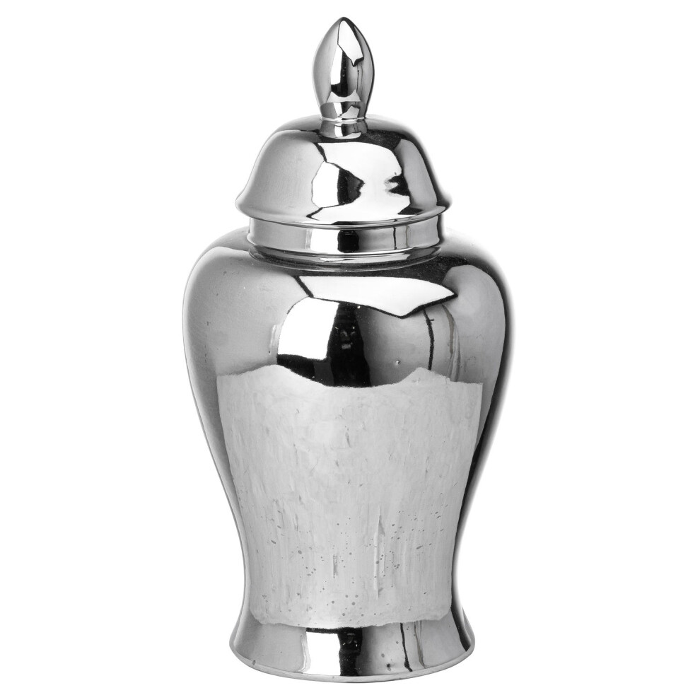 Hill Interiors Chrome Ginger Jar Large