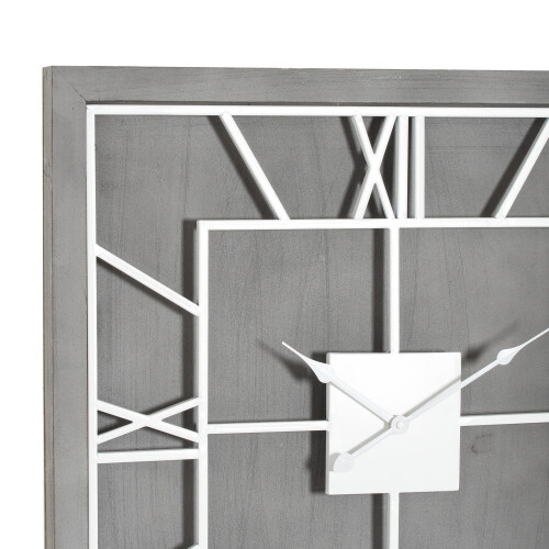Williston Grey Square Wall Clock 1