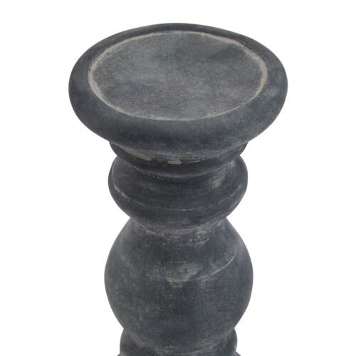 Amalfi Small Grey  Column Candle Holder 1