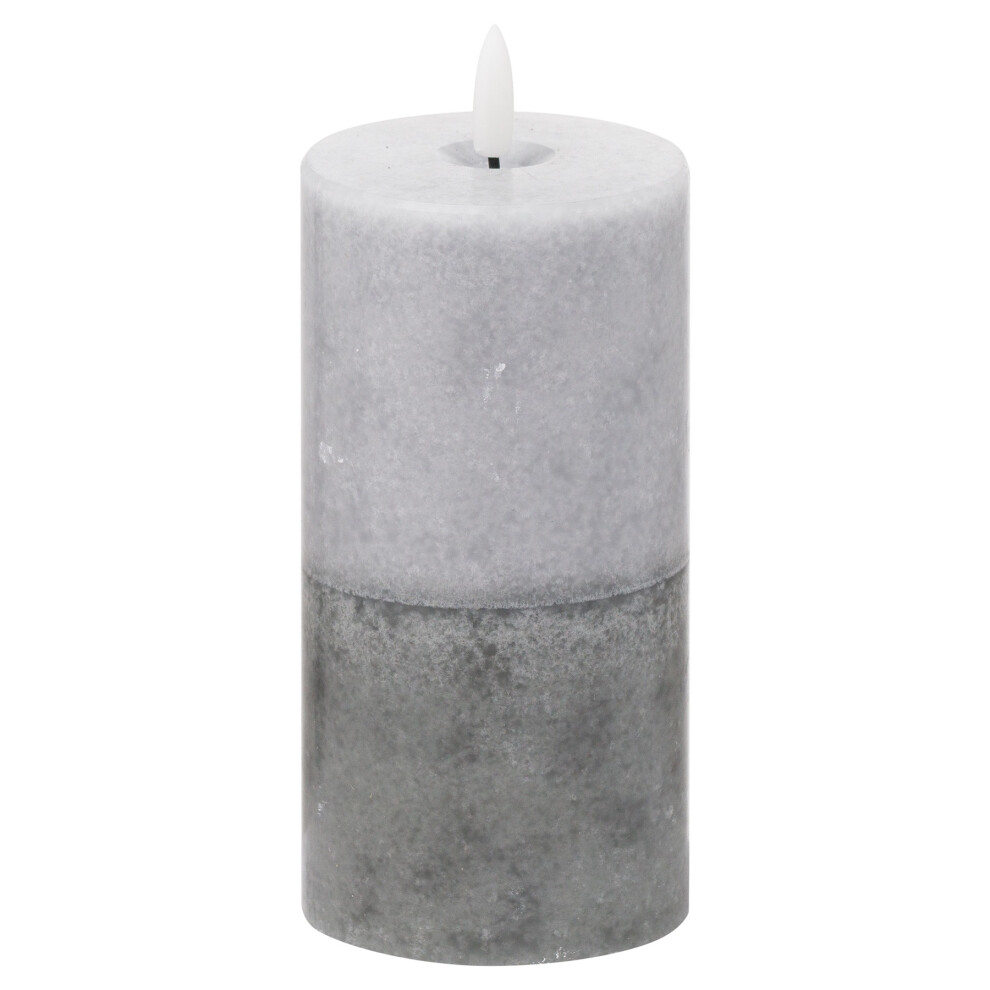 Hill Interiors Luxe Collection Natural Glow 3X6 Stone Led Candle