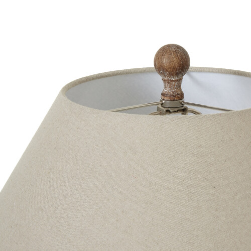 Saturn Table Lamp With Linen Shade 1