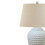 Woven Ceramic Table Lamp With Linen Shade 2