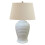 Woven Ceramic Table Lamp With Linen Shade 1