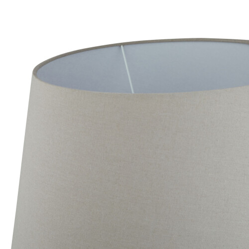 Siena Brown  Round Table Lamp With Linen Shade 2