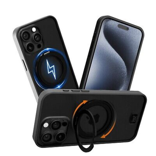 OX OX Ring iPhone 15 Pro Case 360 Rotating Magsafe Shockproof Magnetic Cover
