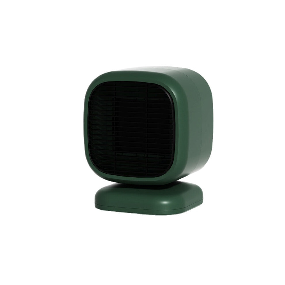 (Green) Compact 220V PTC Ceramic Electric Heater for Office & Dorm Use