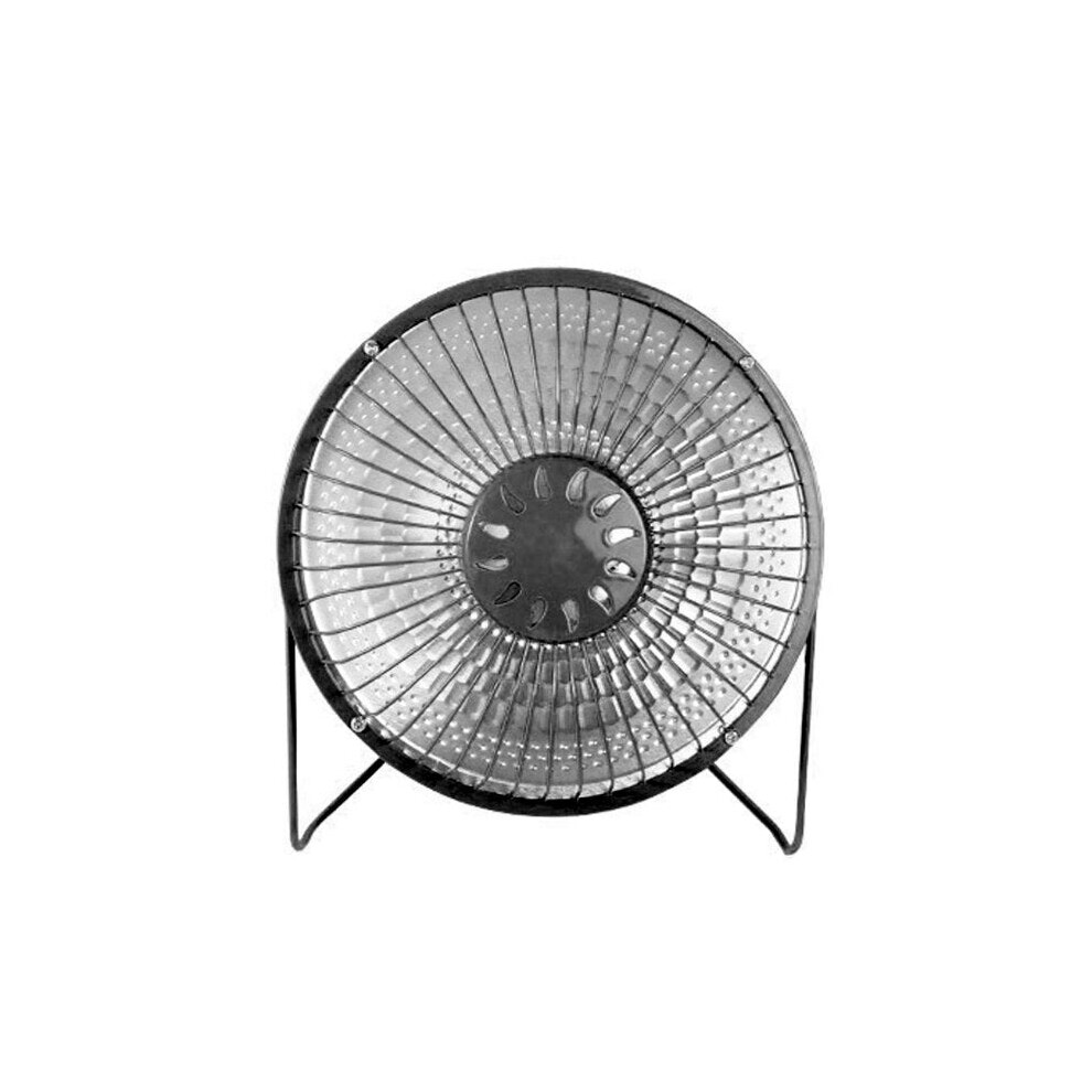 (Black, 6 inch) 220V Portable Quartz Tube Space Heater - Quiet Electric Desk Fan for Office & Home
