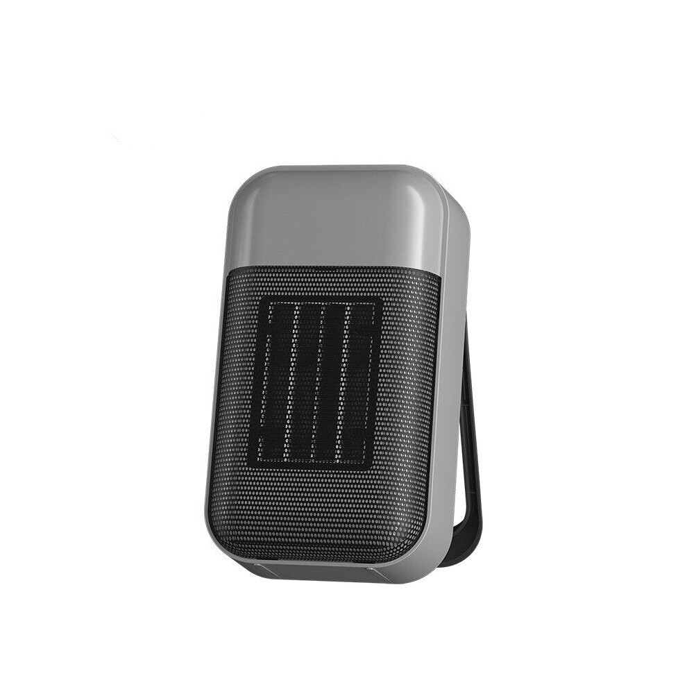 (Gray, EU) 500W Portable Electric Heater Fan - Mini Desktop Radiator for Home & Office