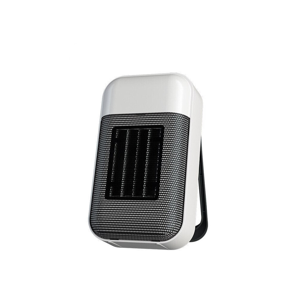 (White, EU) 500W Portable Electric Heater Fan - Mini Desktop Radiator for Home & Office