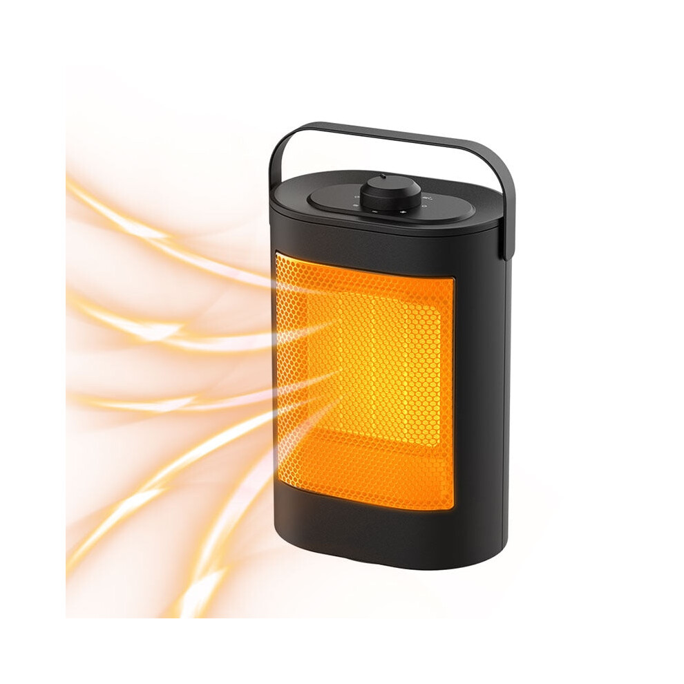 (UK Plug) Electric Fireplace Portable Heater 110V/220V for Home - PTC Room & Fan Heating